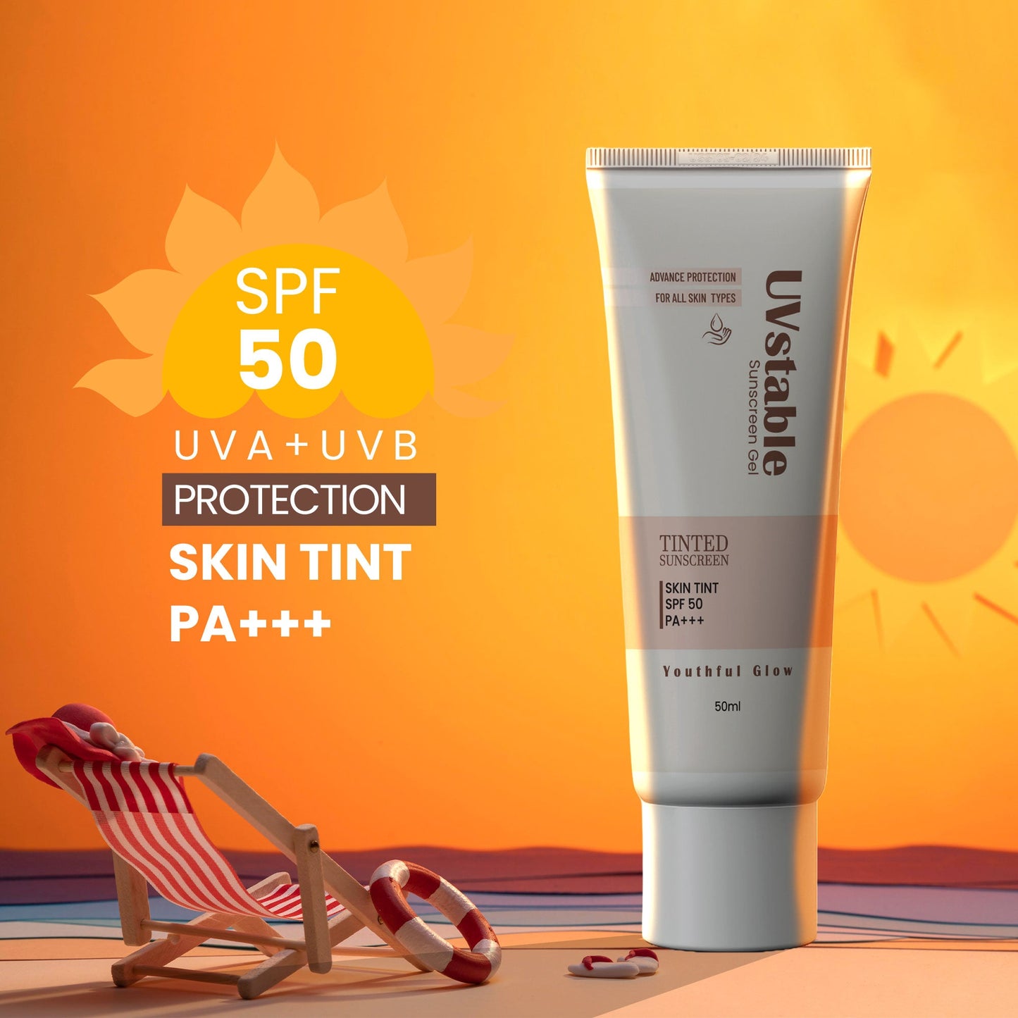 UVstable Skin Tint Sunscreen Gel - 50ml