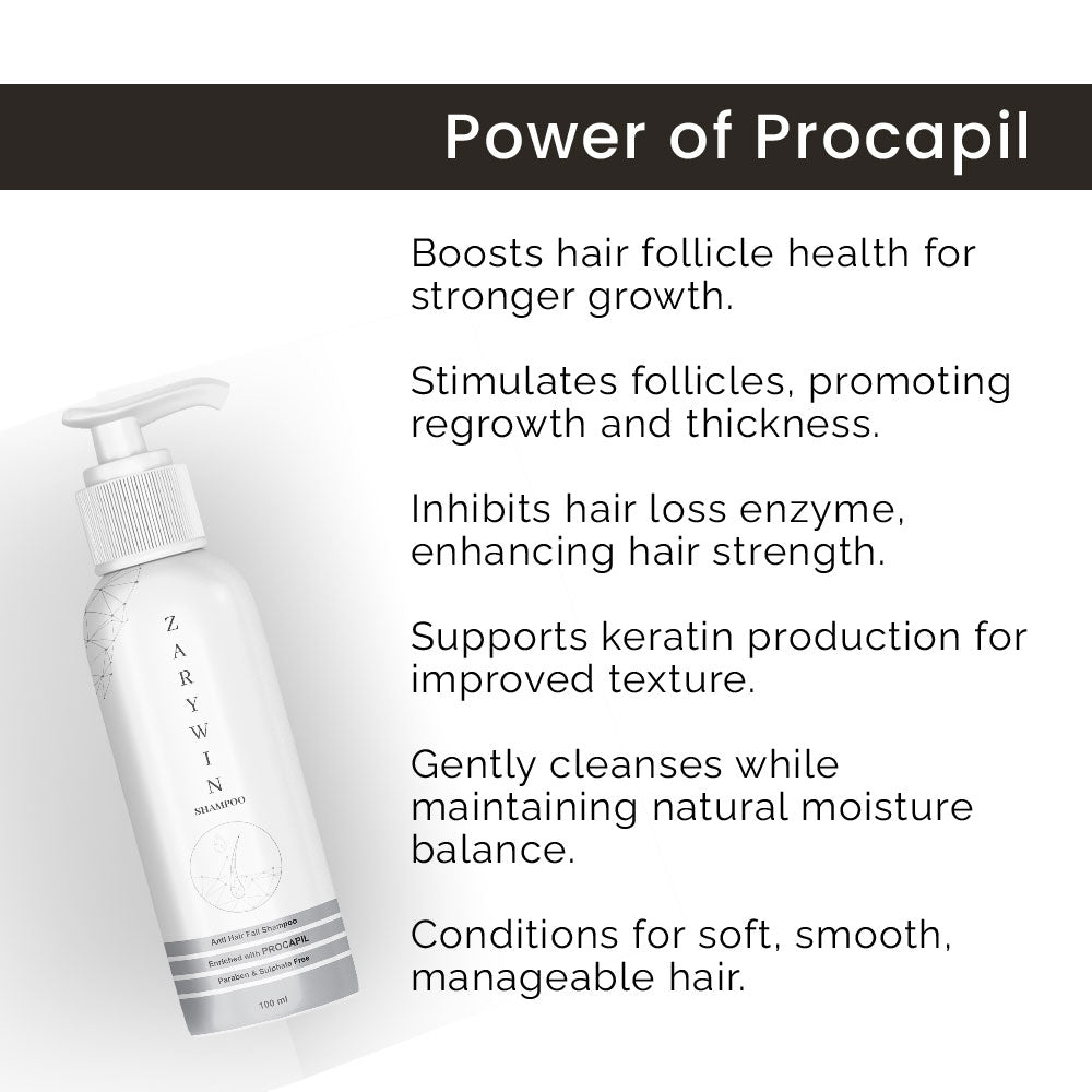 Zarywin Shampoo for Hair Fall (No Paraben)
