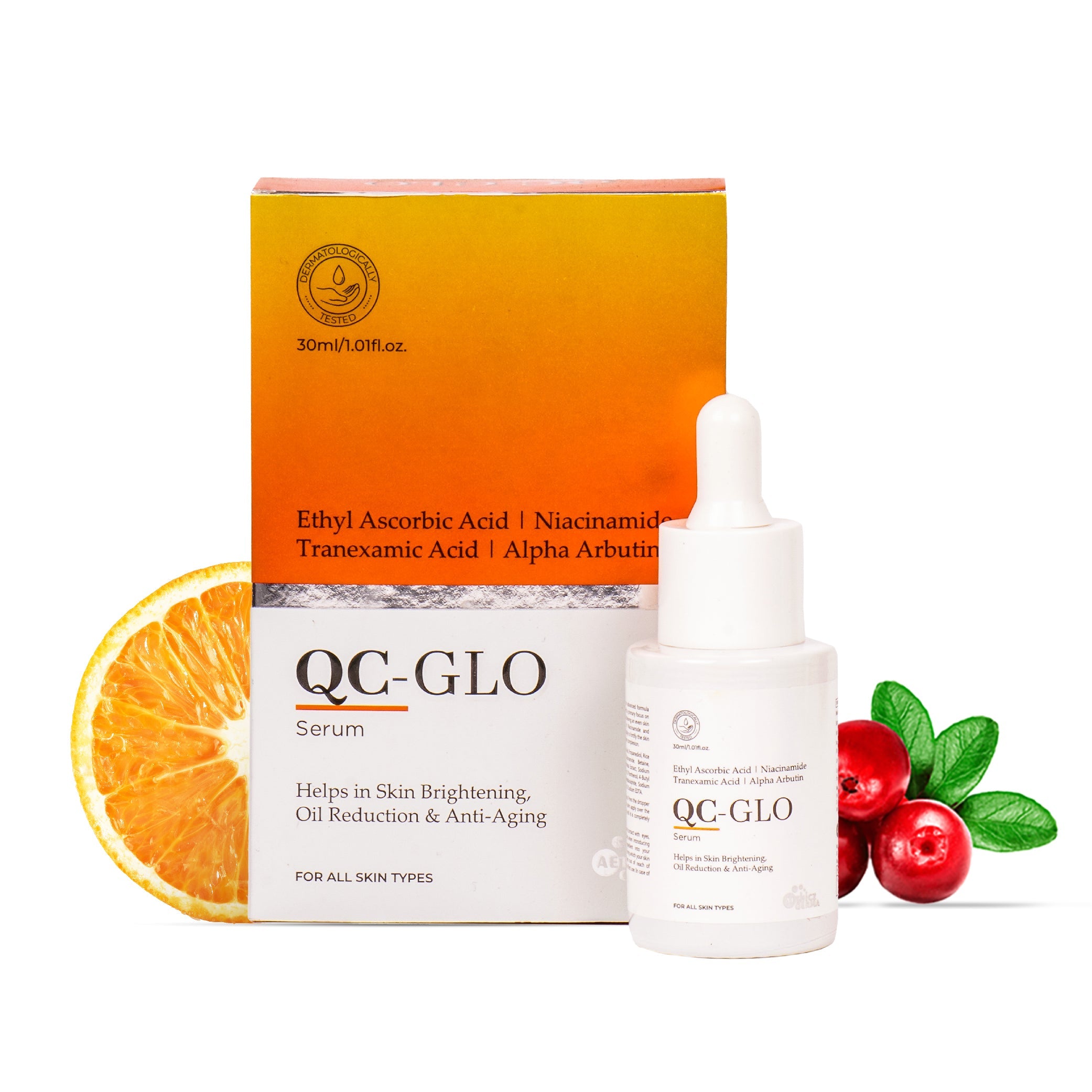 Buy QCglow Face Brightening Vitamin C Serum Online – Aethicz Biolife