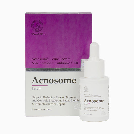 Acnosome Anti-Acne Serum with Niacinamide, Zinc Lactate & Salicylic Acid | Controls Breakouts, Reduces Blemishes, and Repairs Skin Barrier | 30ml